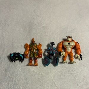Ben 10 Action Figures Lot of 4 Omniverse/Alien Force style figures